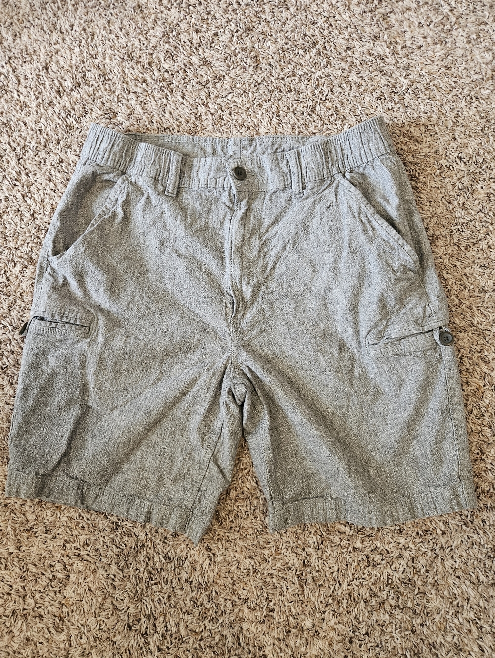 St. John's Bay Gray Men's Cargo Shorts